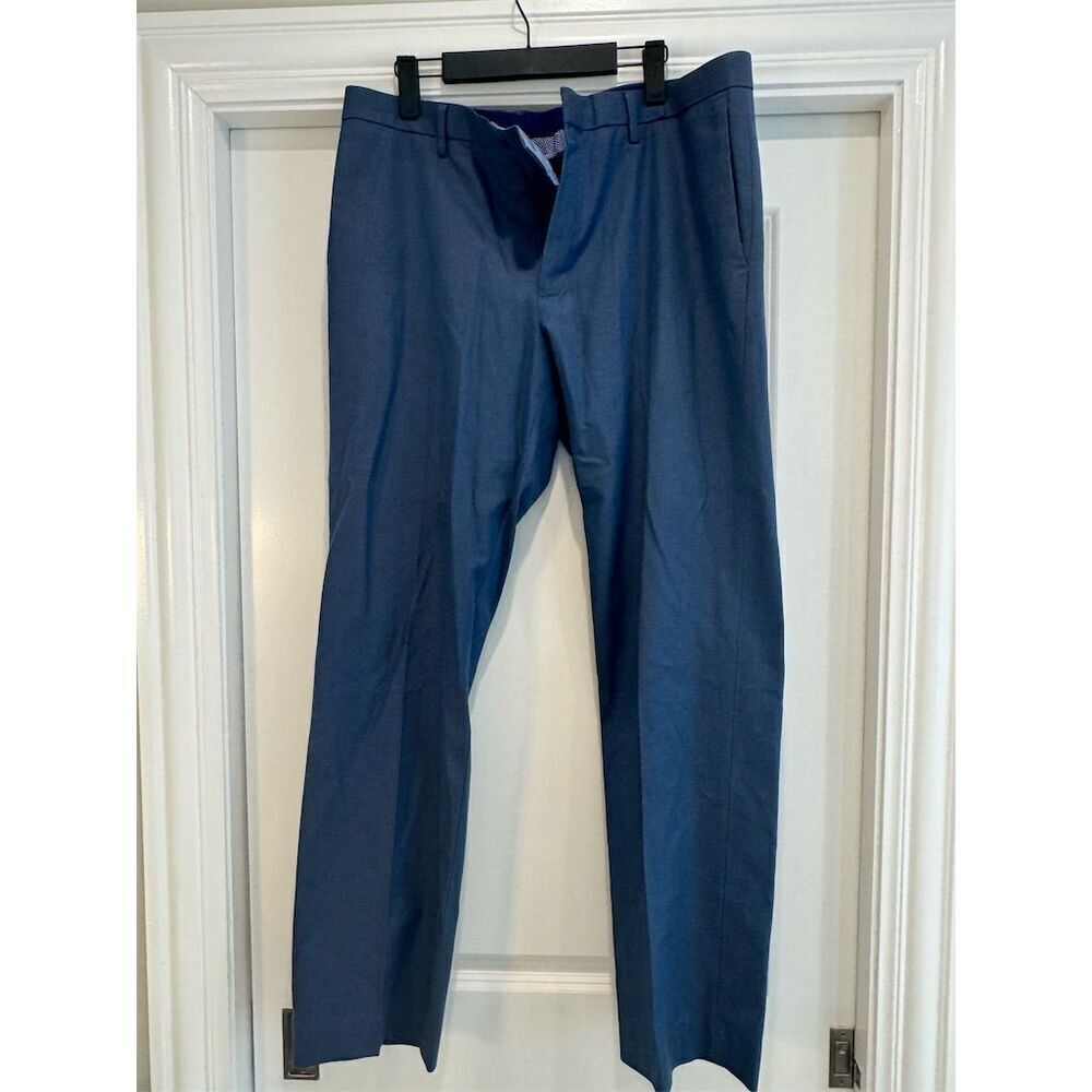 Banana Republic Men's Slim Fit Dress Pants Blue Size 34x32 Non-Iron